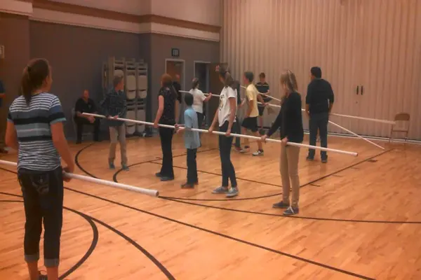 Human foosball for families and groups